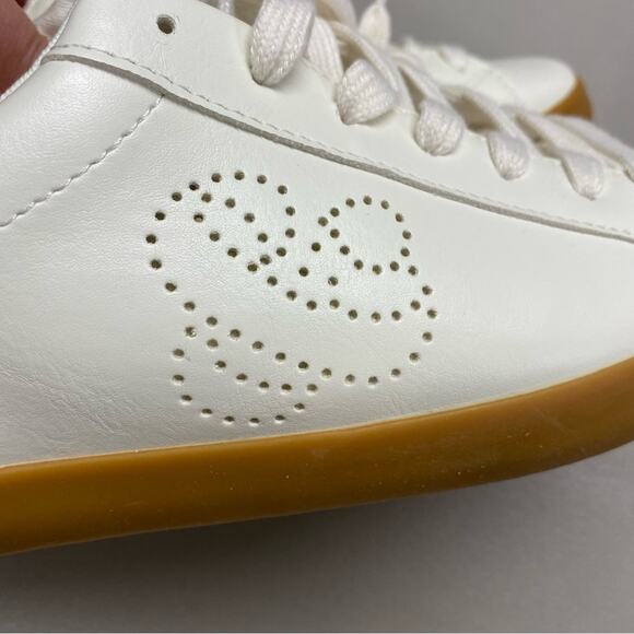 Sam & Libby Sneaker Lace Up Shoe White Tan Flat Comfort Womens Size 8 NIB NEW - Picture 9 of 9